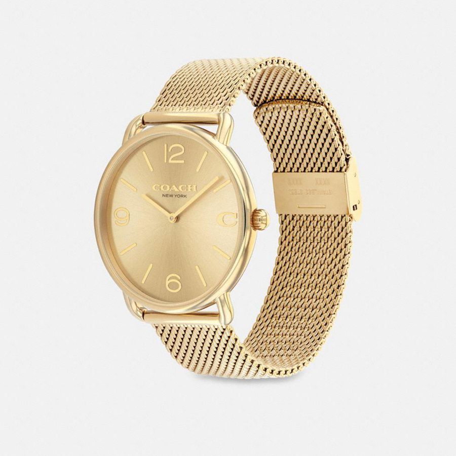 Relógios COACH Elliot, 41 Mm Masculino Douradas | 58327MKLJ