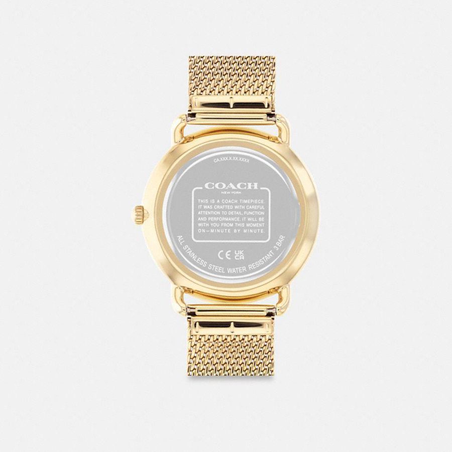 Relógios COACH Elliot, 41 Mm Masculino Douradas | 96842NOUD