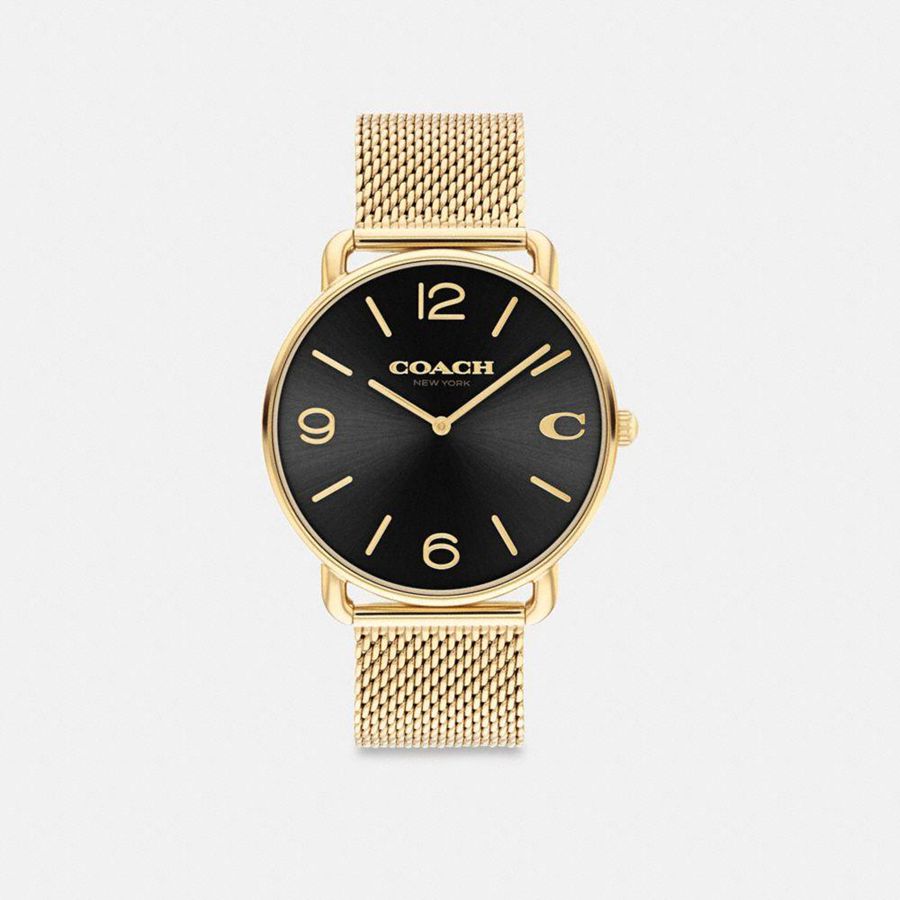 Relógios COACH Elliot, 41 Mm Masculino Douradas | 96842NOUD