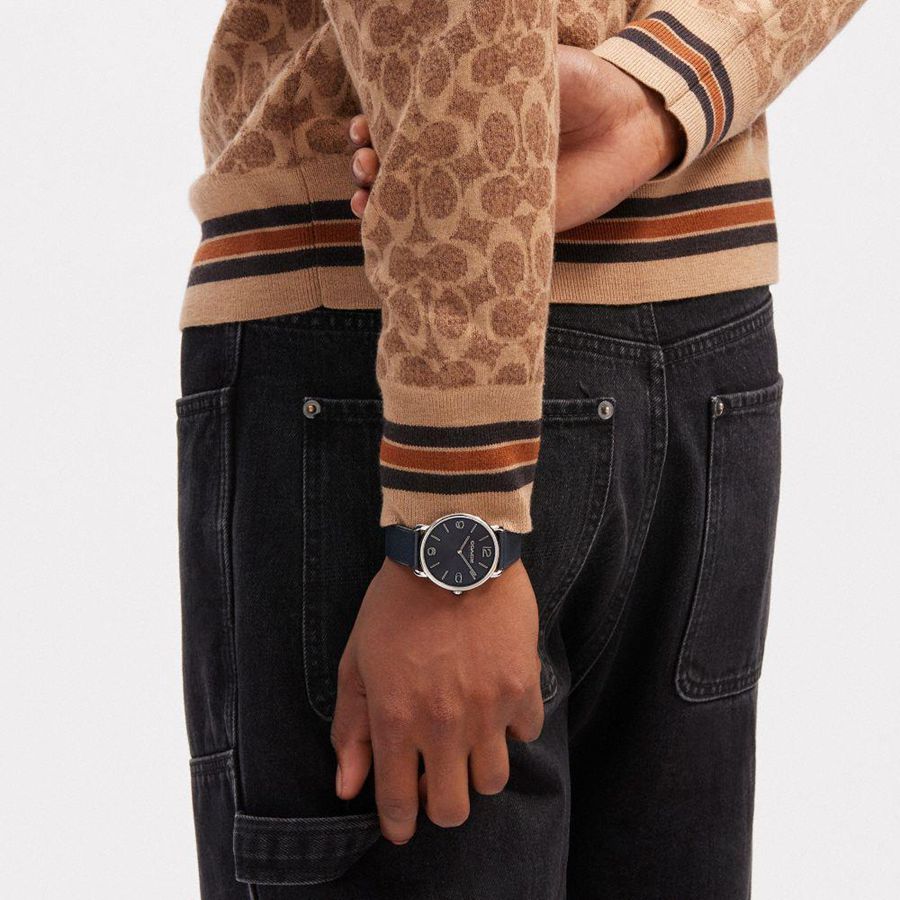 Relógios COACH Elliot, 41 Mm Masculino Pretas | 90432WXTQ