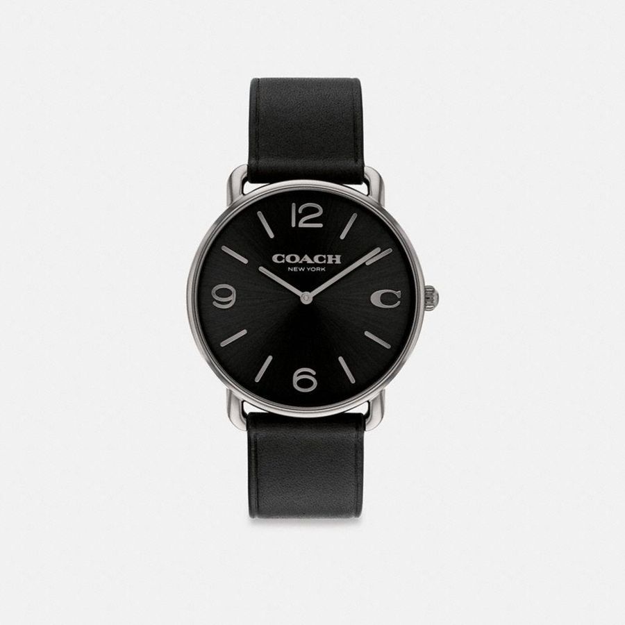 Relógios COACH Elliot, 41 Mm Masculino Pretas | 90432WXTQ
