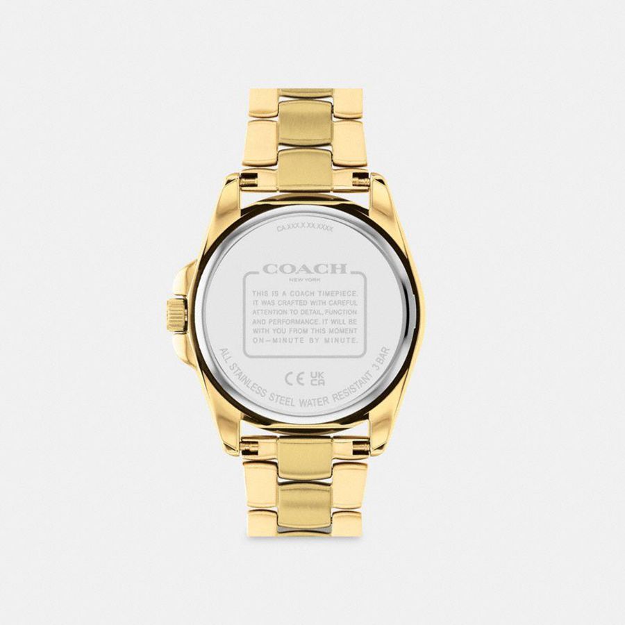 Relógios COACH Greyson, 36 Mm Feminino Douradas | 01534CNJH