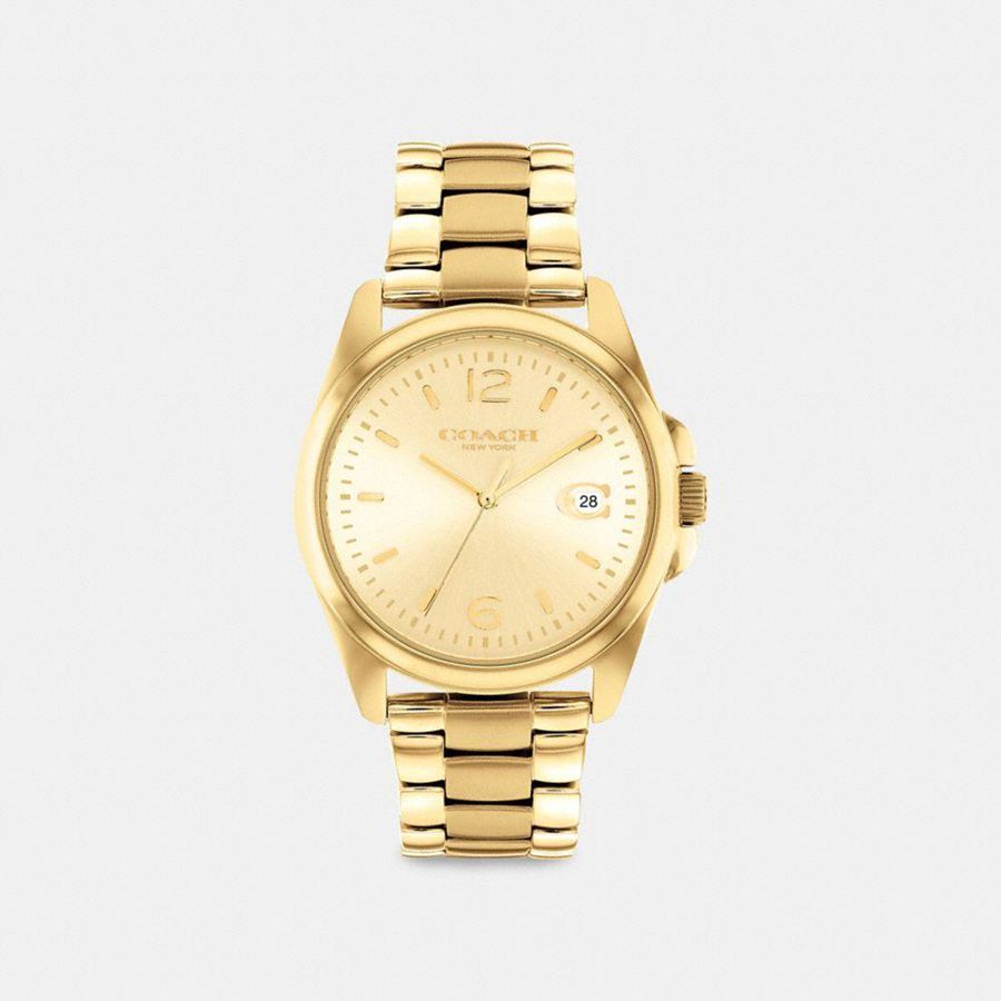 Relógios COACH Greyson, 36 Mm Feminino Douradas | 01534CNJH