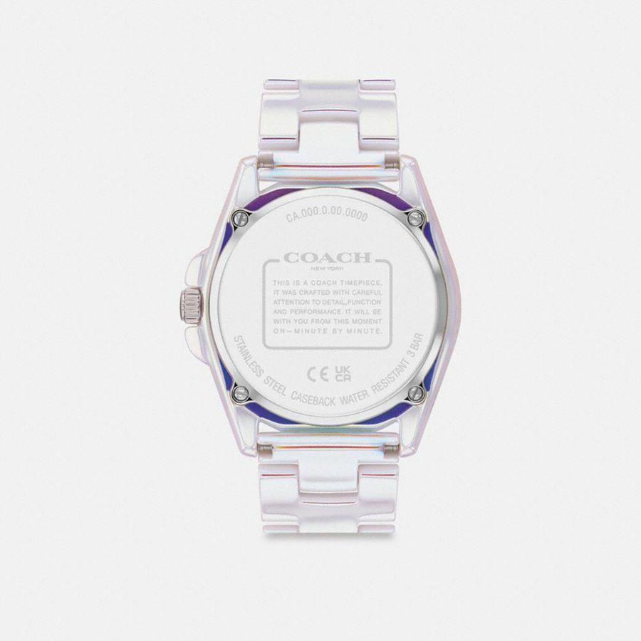 Relógios COACH Greyson, 36 Mm Feminino Prateadas | 05346ZAQO