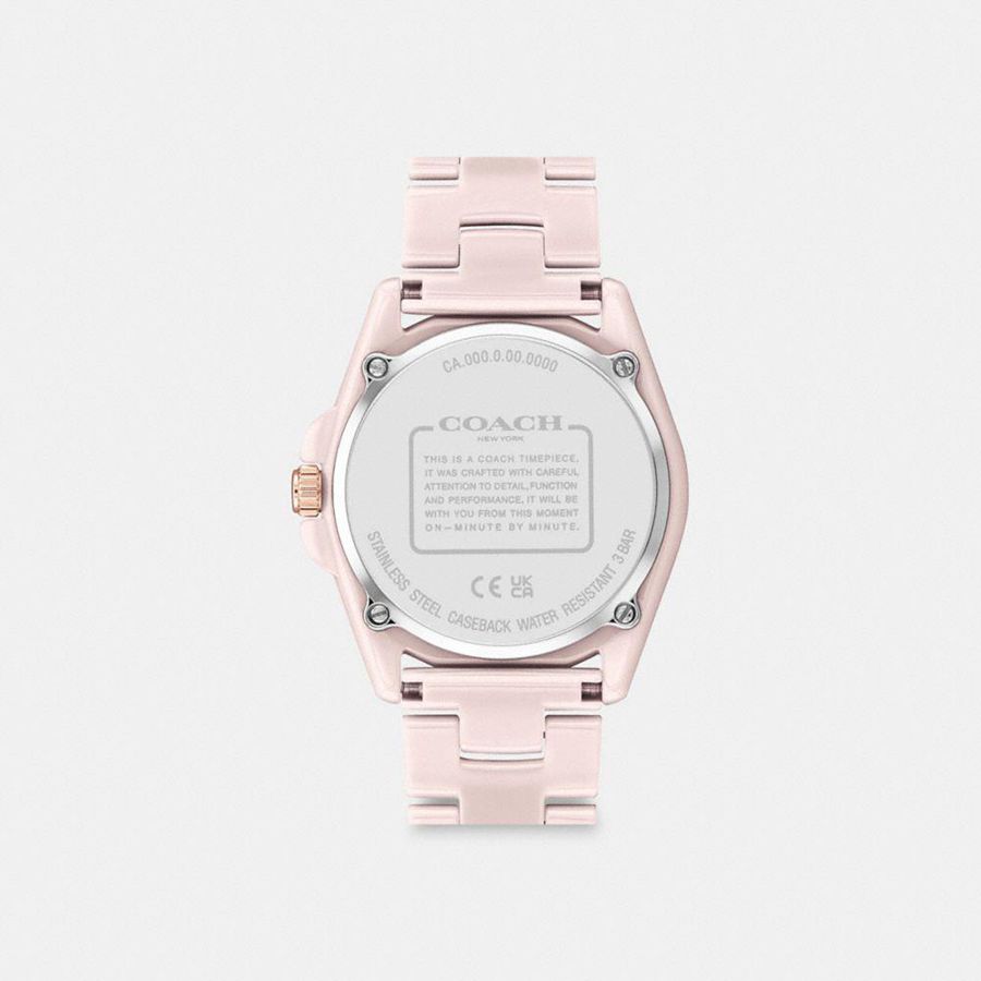 Relógios COACH Greyson, 36 Mm Feminino Rosa | 43926MFVJ