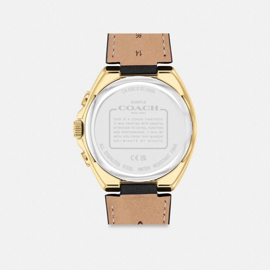 Relógios COACH Jackson, 45 Mm Masculino Pretas | 72810LZAM
