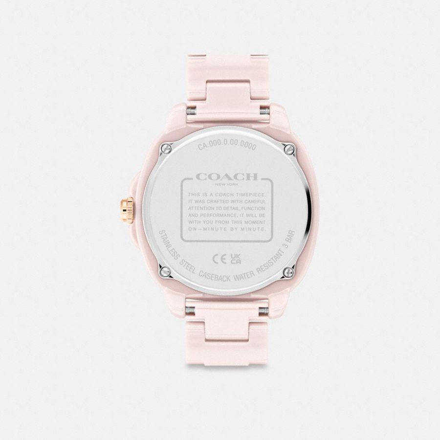 Relógios COACH Kitt, 38 Mm Feminino Rosa | 79458FIRC