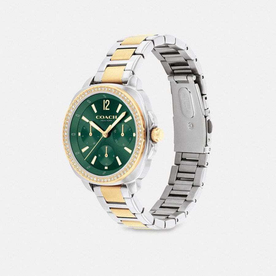 Relógios COACH Kitt Chronograph, 34 Mm Feminino Douradas | 71452BGXW