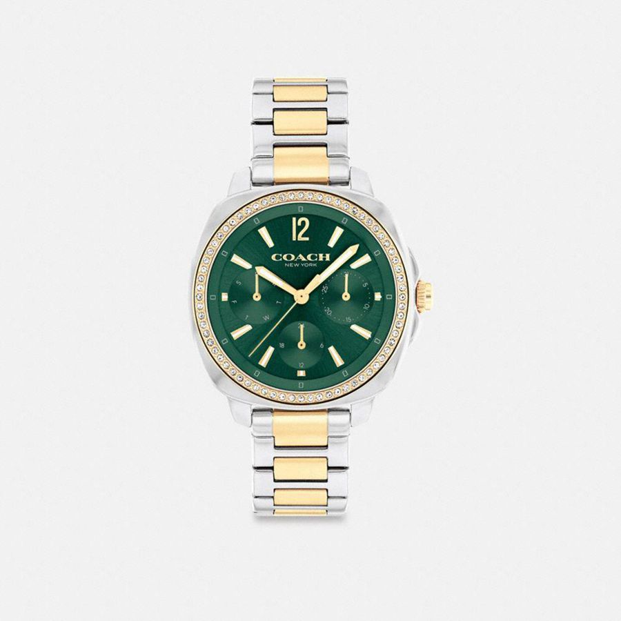 Relógios COACH Kitt Chronograph, 34 Mm Feminino Douradas | 71452BGXW