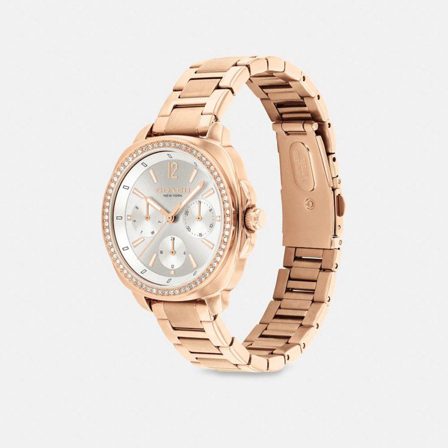 Relógios COACH Kitt Chronograph, 34 Mm Feminino Douradas | 21368MSUK