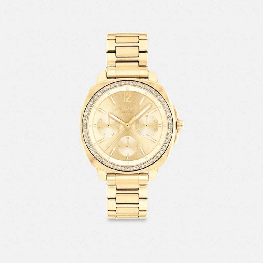 Relógios COACH Kitt Chronograph, 34 Mm Feminino Douradas | 47216MYRQ