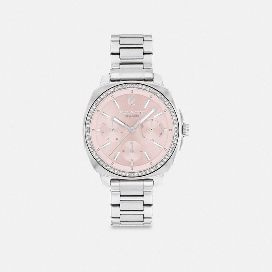 Relógios COACH Kitt Chronograph, 34 Mm Feminino Prateadas | 34279DHSB