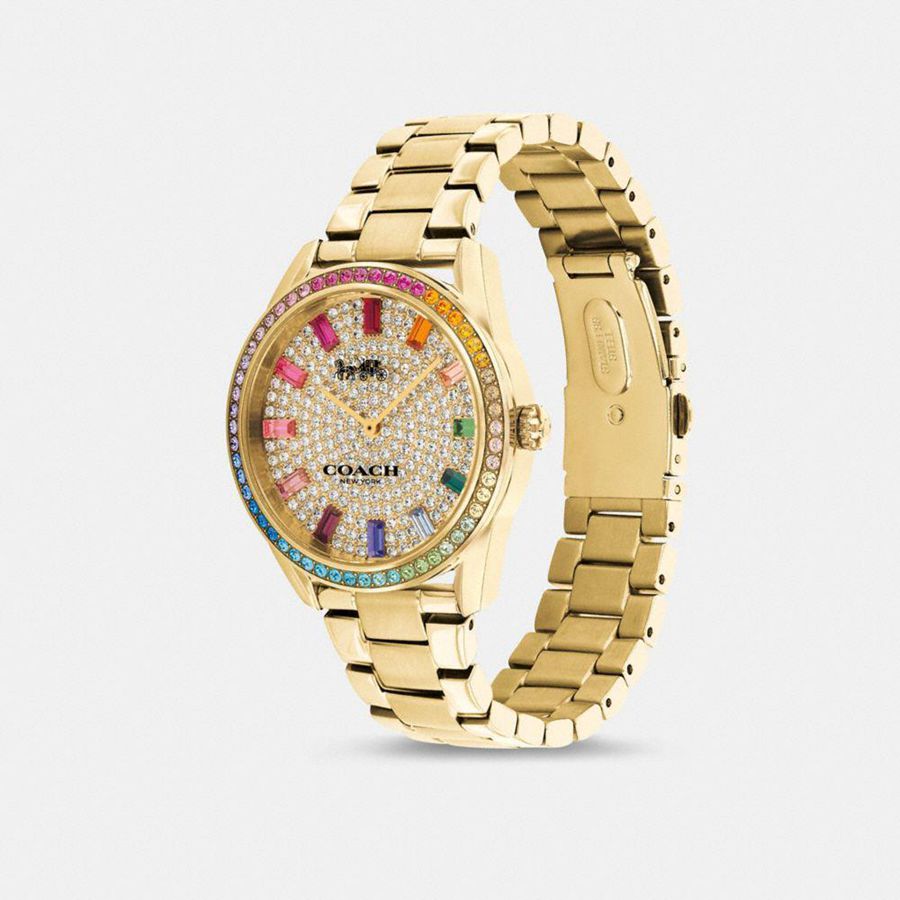 Relógios COACH Preston, 36 Mm Feminino Douradas | 34907ZTFY