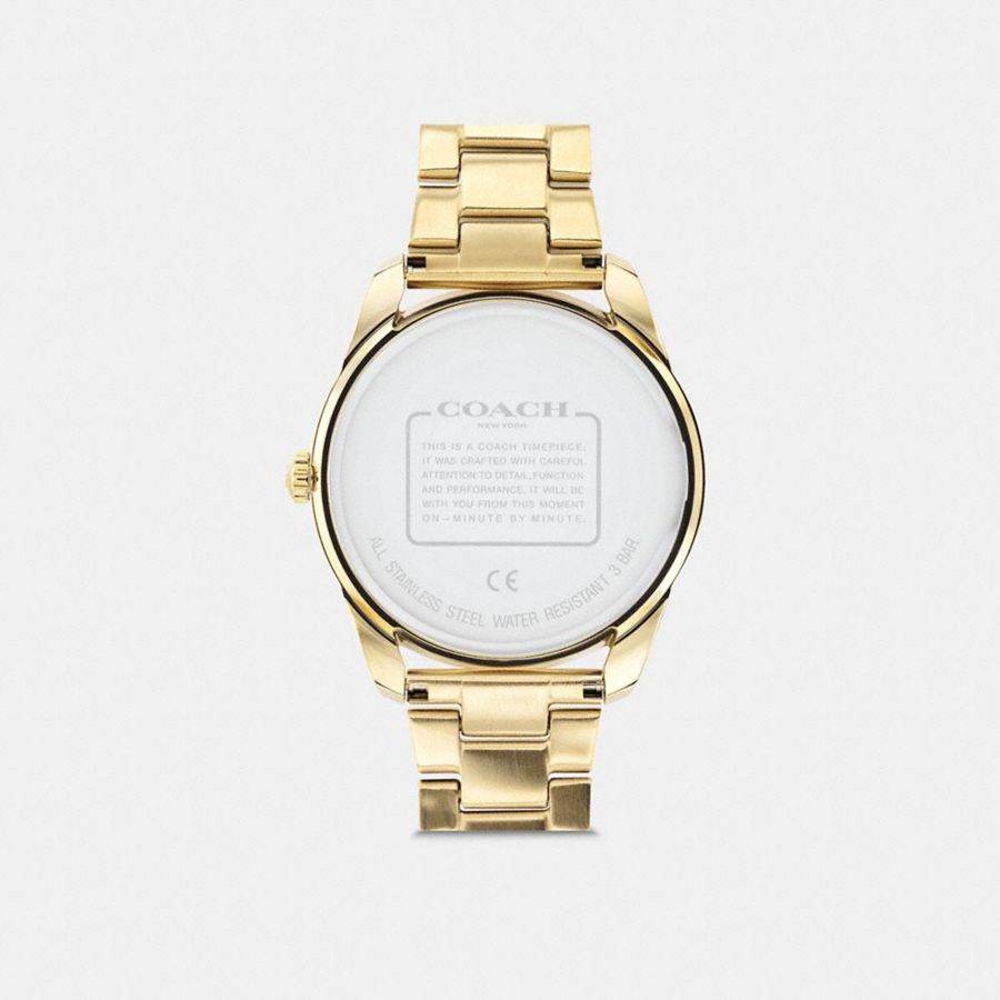 Relógios COACH Preston, 36 Mm Feminino Douradas | 34907ZTFY