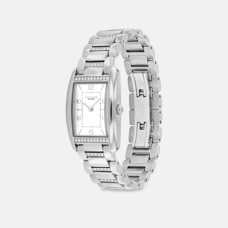 Relógios COACH Reese, 24 Mm X 35 Mm Feminino Prateadas | 87261NTWZ