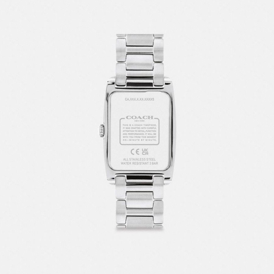 Relógios COACH Reese, 24 Mm X 35 Mm Feminino Prateadas | 87261NTWZ