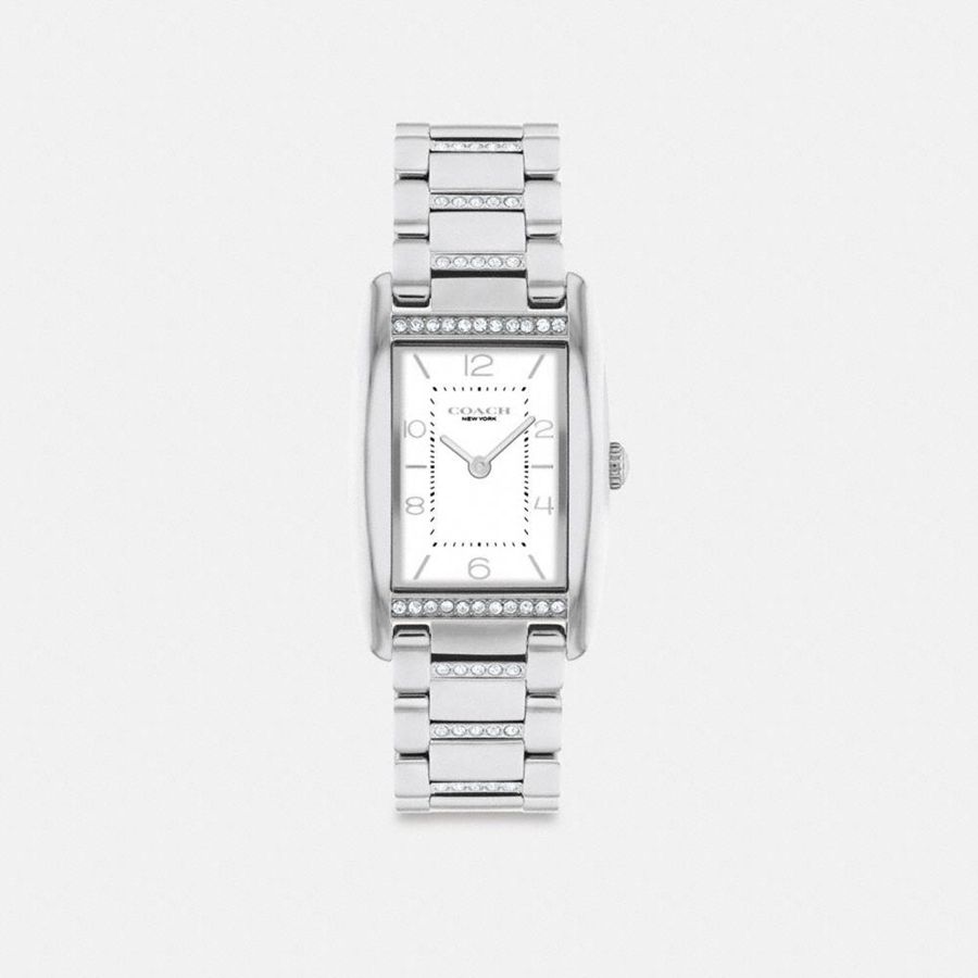 Relógios COACH Reese, 24 Mm X 35 Mm Feminino Prateadas | 87261NTWZ