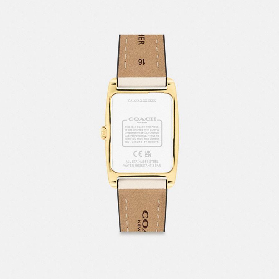 Relógios COACH Reese, 24 Mm X 35 Mm Feminino Branco | 96482TOSA