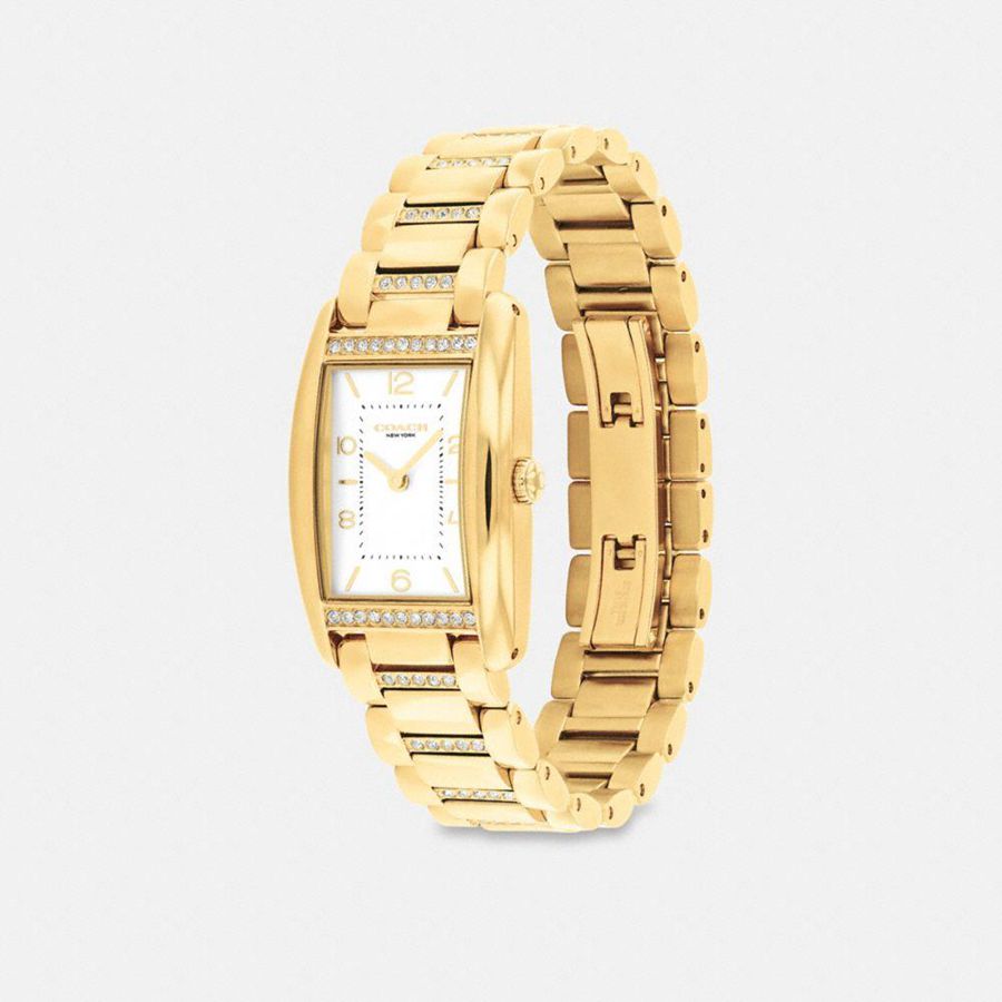Relógios COACH Reese, 35 Mm X 24 Mm Feminino Douradas | 24570CZAR