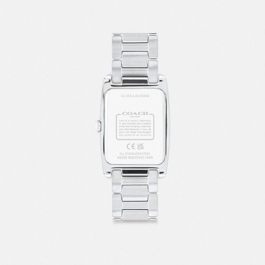 Relógios COACH Reese, 35 Mm X 24 Mm Feminino Prateadas | 13649DQXT
