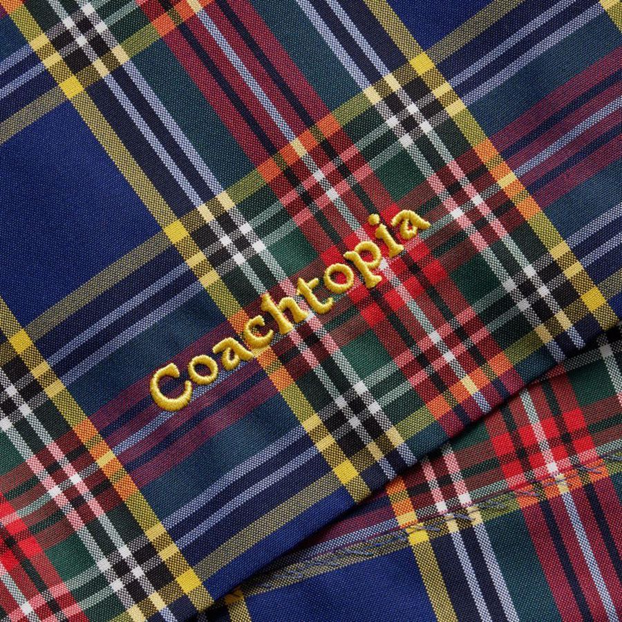 Saia COACH Topia Loop Mini With Plaid Pattern Feminino Azuis | 16329PCGM