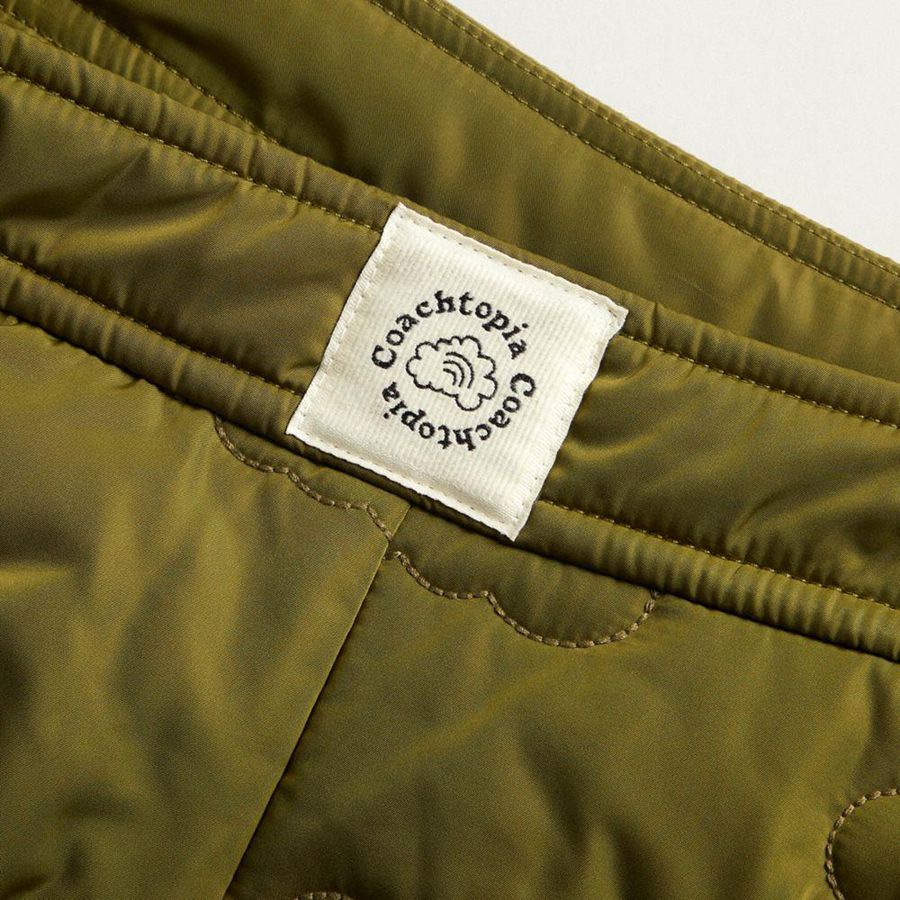 Saia COACH Topia Loop Quilted Cloud Feminino Verde Oliva | 57629KCEA
