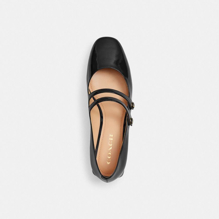 Saltos COACH Angelina Mary Jane Feminino Pretas | 89213FWIO
