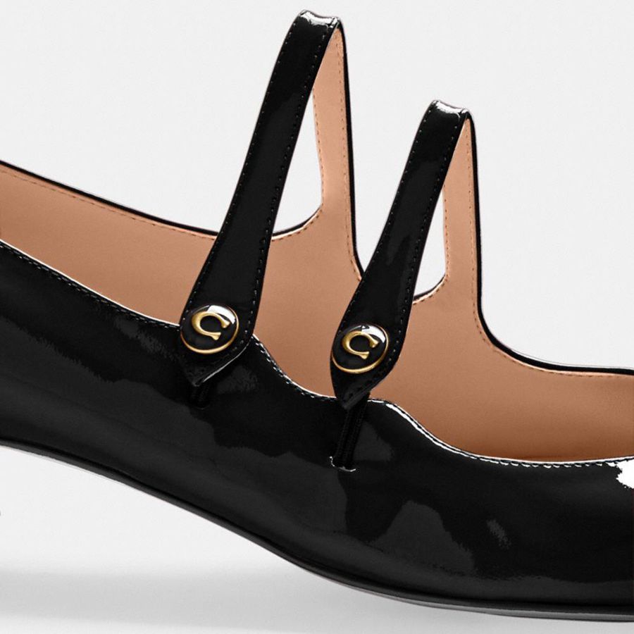 Saltos COACH Angelina Mary Jane Feminino Pretas | 89213FWIO