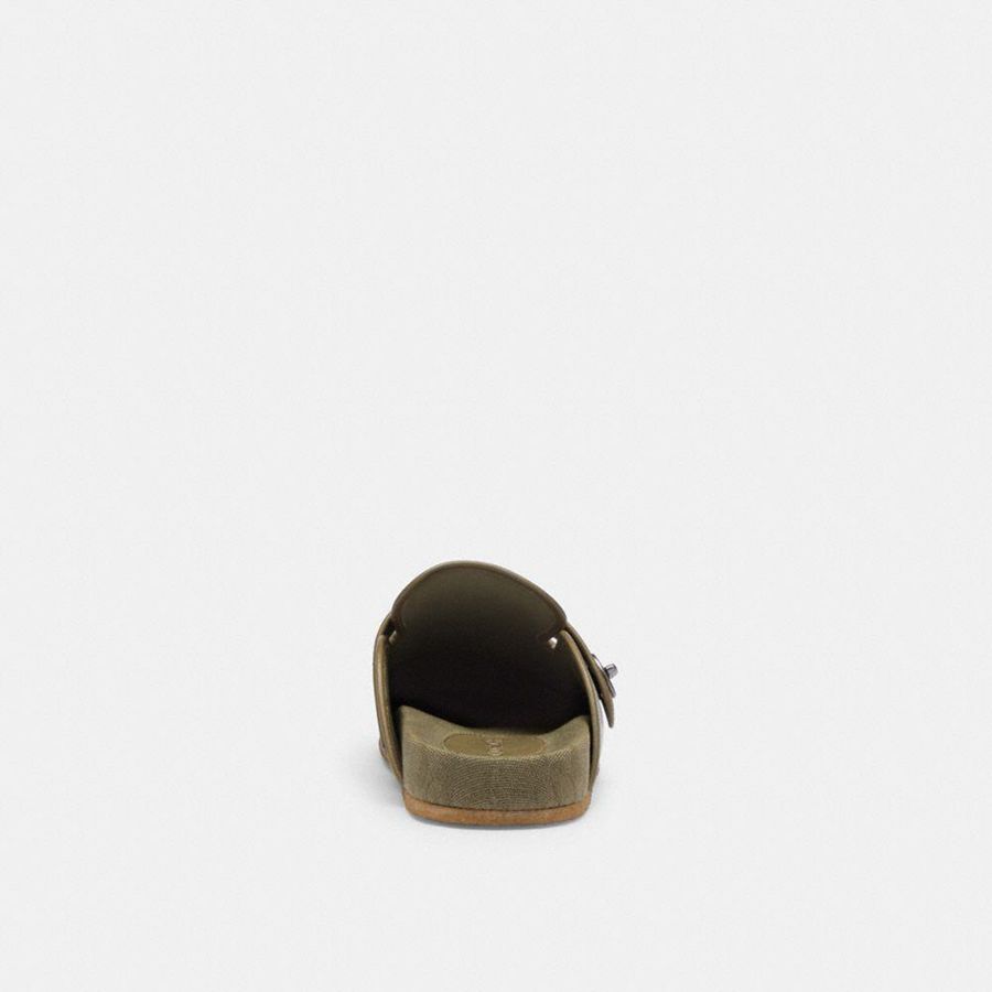 Sandálias COACH Blake Clog With Signature Canvas Jacquard Masculino Verdes | 59601PJLS