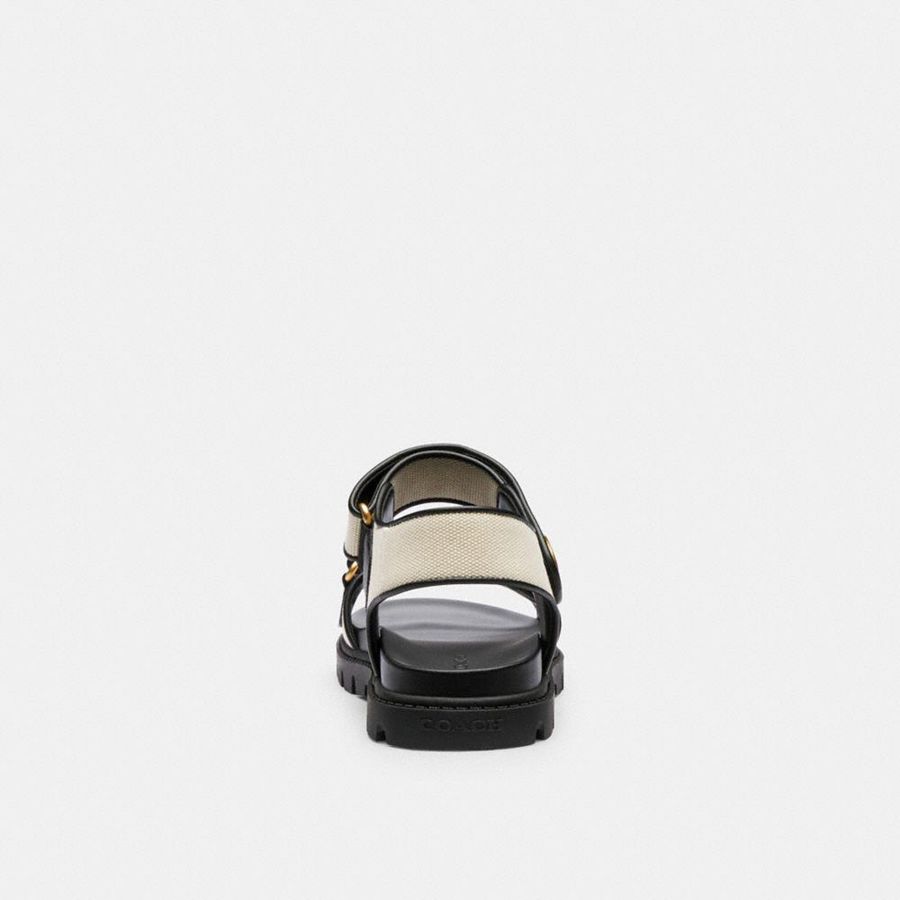 Sandálias COACH Brynn Feminino Branco | 75960QOZR