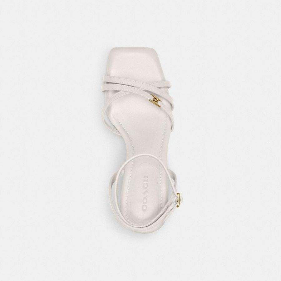 Sandálias COACH Kelsey Feminino Branco | 27508YGIV