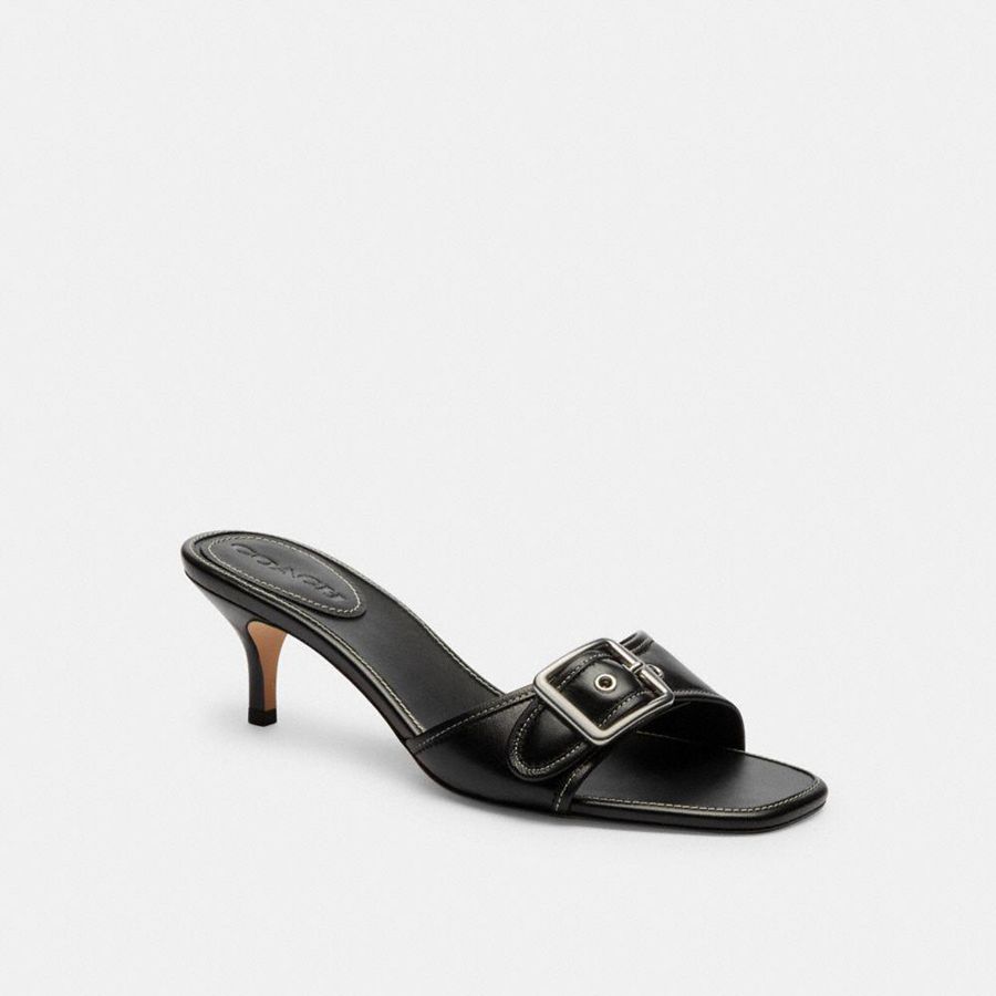 Sandálias COACH Margot Feminino Pretas | 32497SZVI