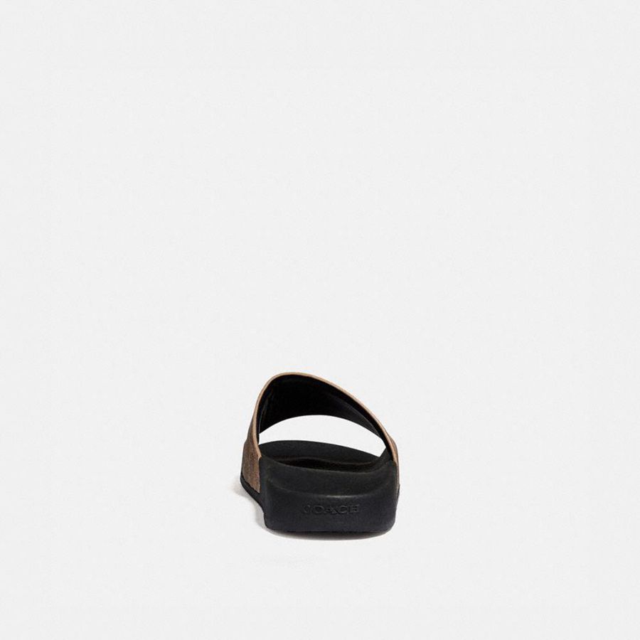 Sandálias COACH Udele Sport Slide In Signature Canvas Feminino Marrom | 69135BNIM