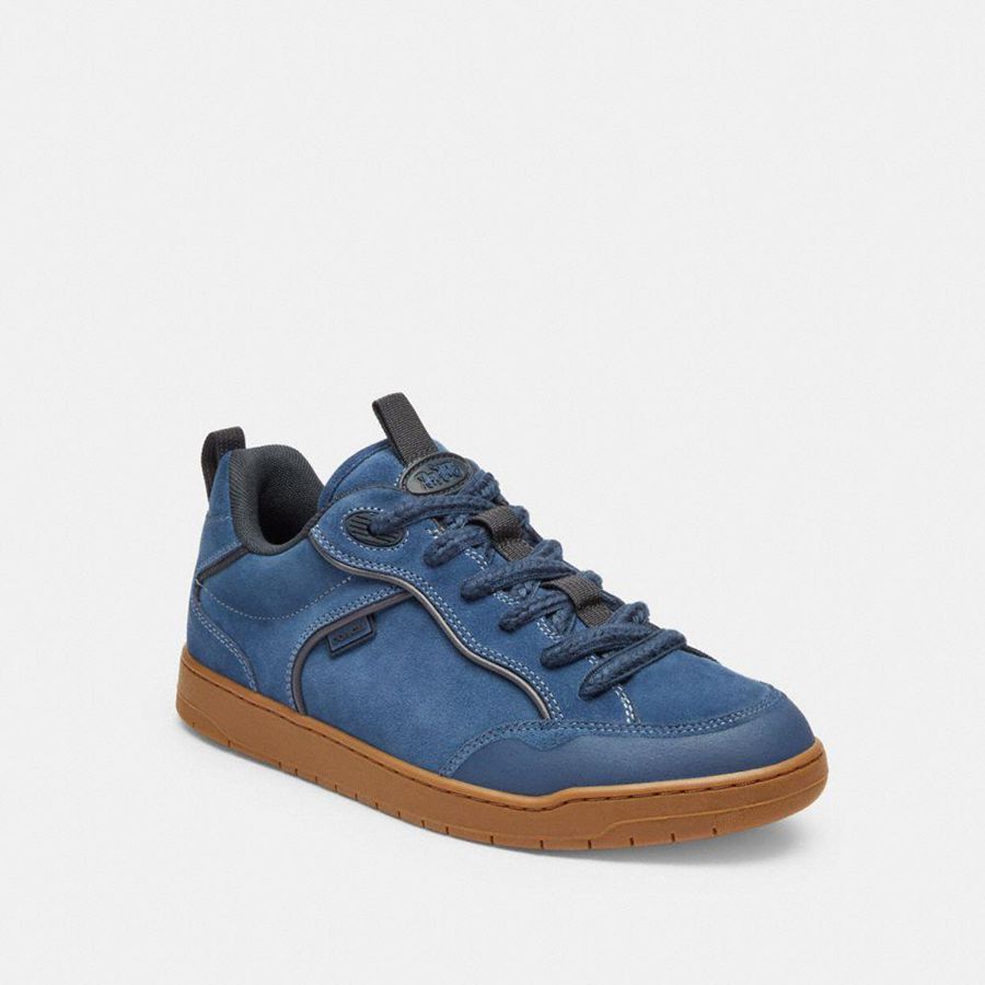 Tenis COACH C203 Masculino Azuis | 71896KZOL