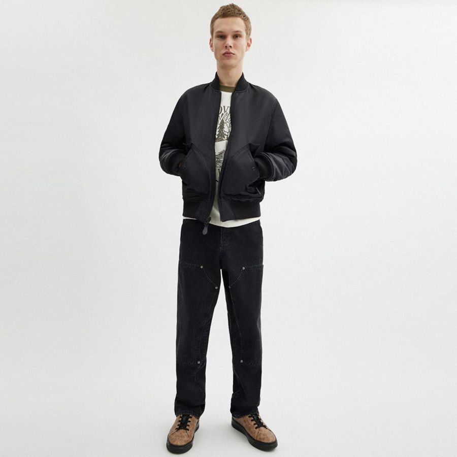 Tenis COACH High Line In Signature Canvas Masculino Marrom | 24370RLDC