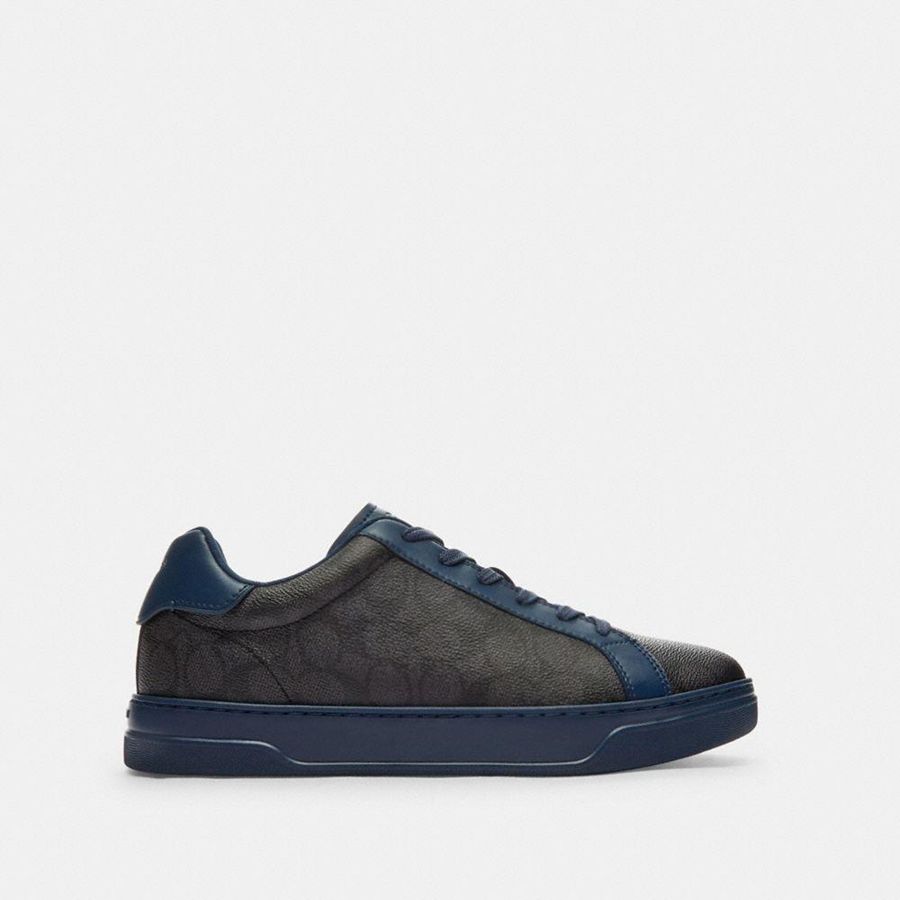 Tenis COACH High Line In Signature Canvas Masculino Cinzentas | 65932EWSQ