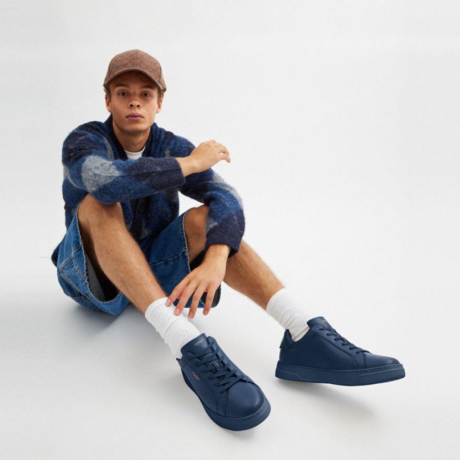 Tenis COACH High Line Masculino Azuis | 04562AUTQ