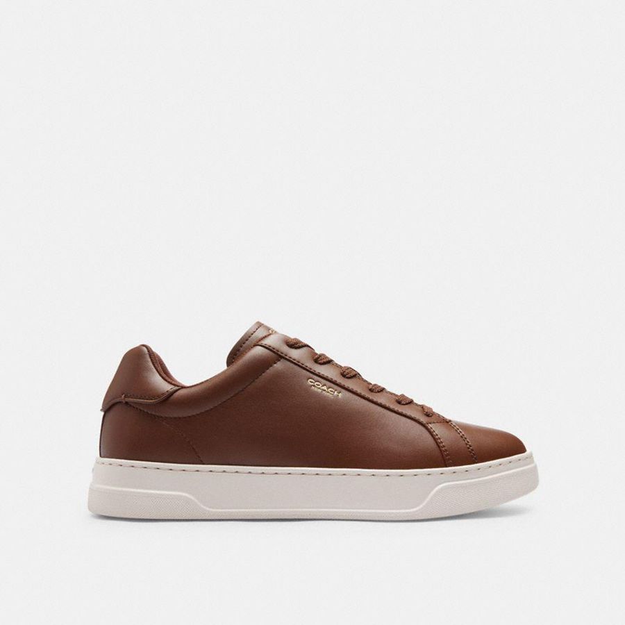 Tenis COACH High Line Masculino Marrom | 02958WFUQ