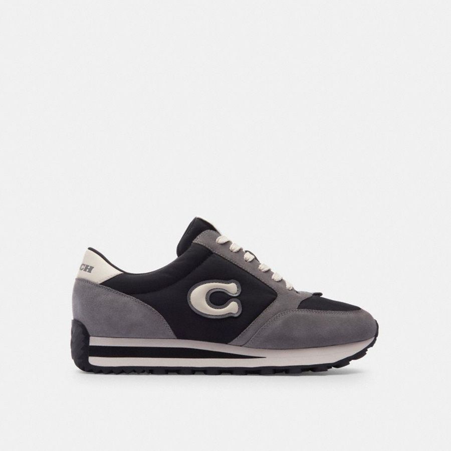 Tenis COACH Runner Feminino Cinzentas | 58602LNZX