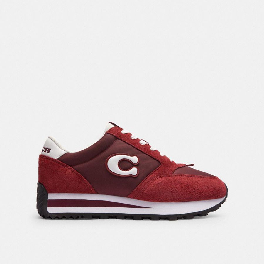 Tenis COACH Runner Feminino Vermelhas | 81537FLMT