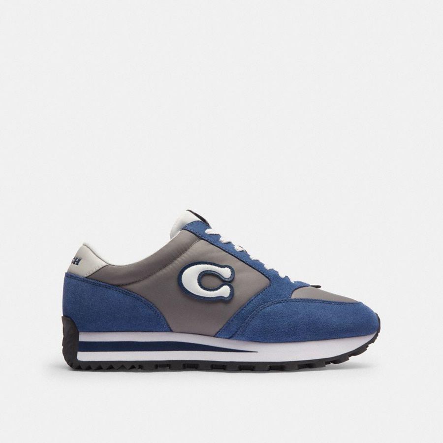 Tenis COACH Runner Masculino Cinzentas | 48051ZMYP
