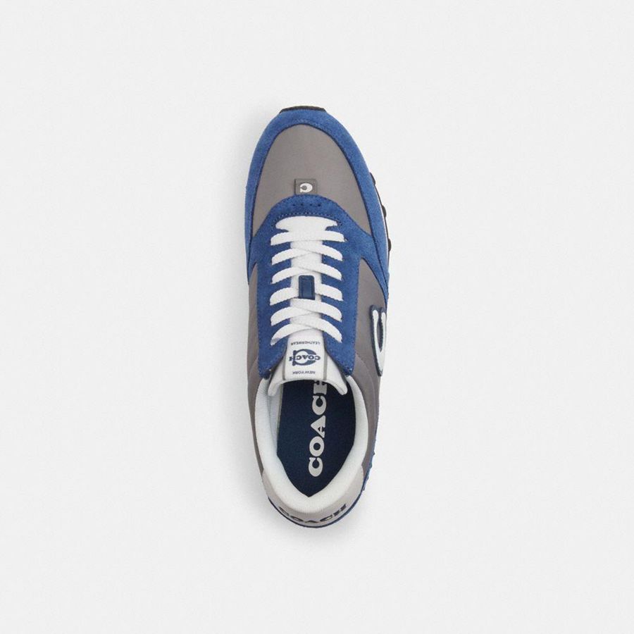 Tenis COACH Runner Masculino Cinzentas | 48051ZMYP