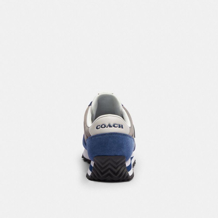 Tenis COACH Runner Masculino Cinzentas | 48051ZMYP