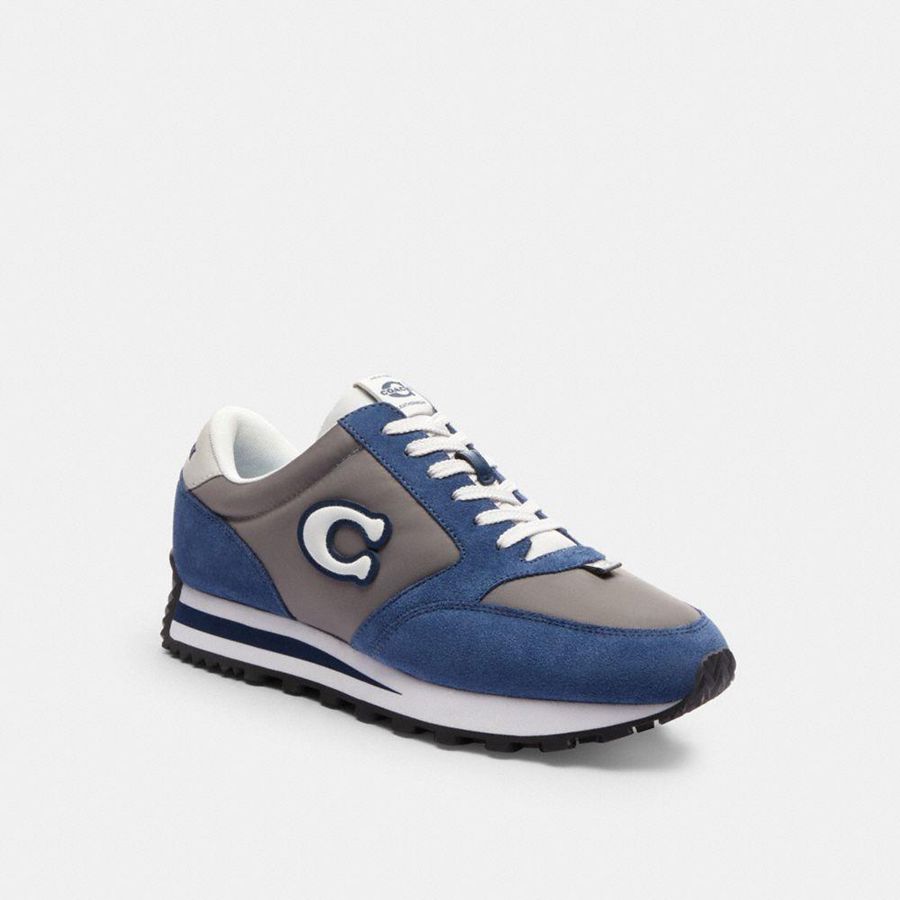 Tenis COACH Runner Masculino Cinzentas | 48051ZMYP