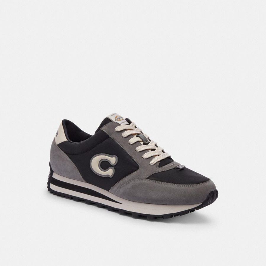 Tenis COACH Runner Masculino Pretas | 24536CWGE