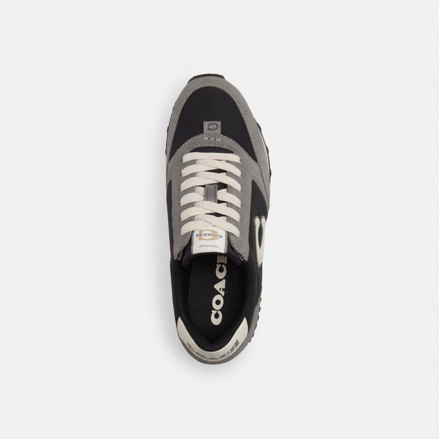 Tenis COACH Runner Masculino Pretas | 34826VSDY