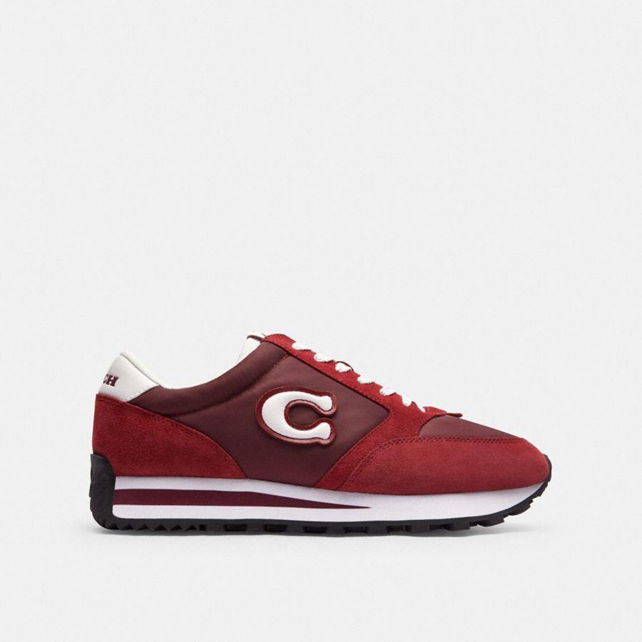 Tenis COACH Runner Masculino Vermelhas | 94613TCQE