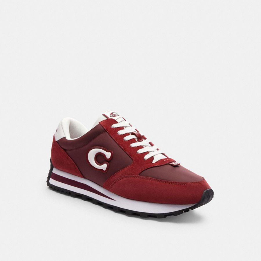 Tenis COACH Runner Masculino Vermelhas | 94613TCQE
