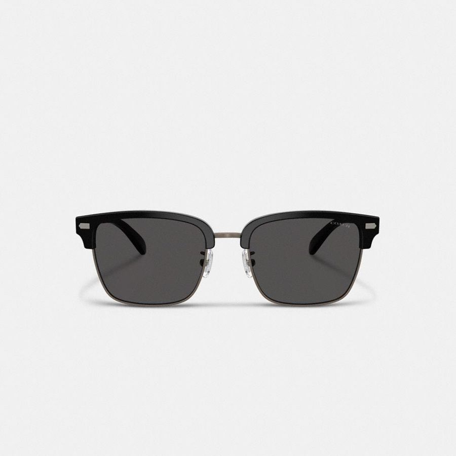 Óculos de Sol COACH Rogue Retro Masculino Pretas | 04639URGC
